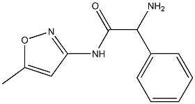 2-amino-N-(5-methylisoxazol-3-yl)-2-phenylacetamide Struktur