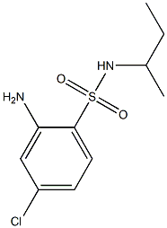 2-amino-N-(butan-2-yl)-4-chlorobenzene-1-sulfonamide Struktur