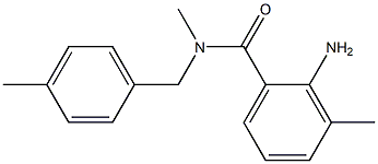 2-amino-N,3-dimethyl-N-[(4-methylphenyl)methyl]benzamide Struktur