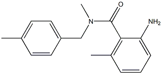 2-amino-N,6-dimethyl-N-[(4-methylphenyl)methyl]benzamide Struktur