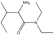 2-amino-N,N-diethyl-3-methylpentanamide Struktur