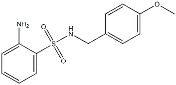 2-amino-N-[(4-methoxyphenyl)methyl]benzene-1-sulfonamide Struktur