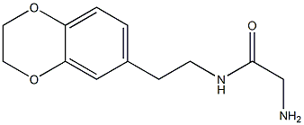 2-amino-N-[2-(2,3-dihydro-1,4-benzodioxin-6-yl)ethyl]acetamide Struktur