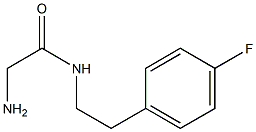 2-amino-N-[2-(4-fluorophenyl)ethyl]acetamide Struktur