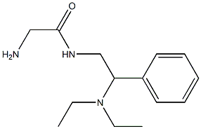 2-amino-N-[2-(diethylamino)-2-phenylethyl]acetamide Struktur