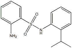 2-amino-N-[2-(propan-2-yl)phenyl]benzene-1-sulfonamide Struktur