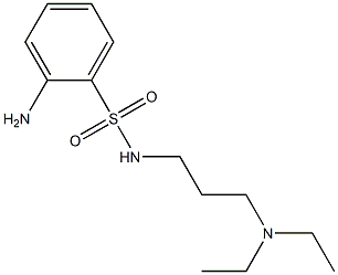 2-amino-N-[3-(diethylamino)propyl]benzenesulfonamide Struktur