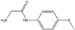 2-amino-N-[4-(methylthio)phenyl]acetamide Struktur