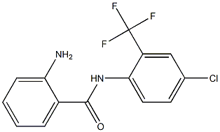 2-amino-N-[4-chloro-2-(trifluoromethyl)phenyl]benzamide Struktur