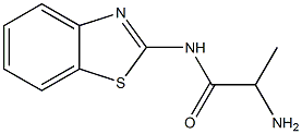 2-amino-N-1,3-benzothiazol-2-ylpropanamide Struktur