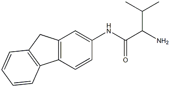 2-amino-N-9H-fluoren-2-yl-3-methylbutanamide Struktur