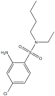 2-amino-N-butyl-4-chloro-N-ethylbenzene-1-sulfonamide Struktur