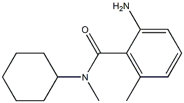 2-amino-N-cyclohexyl-N,6-dimethylbenzamide Struktur