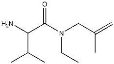 2-amino-N-ethyl-3-methyl-N-(2-methylprop-2-enyl)butanamide Struktur