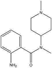 2-amino-N-methyl-N-(1-methylpiperidin-4-yl)benzamide Struktur