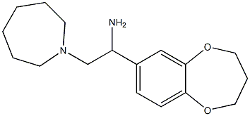 2-azepan-1-yl-1-(3,4-dihydro-2H-1,5-benzodioxepin-7-yl)ethanamine Struktur