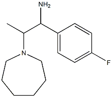 2-azepan-1-yl-1-(4-fluorophenyl)propan-1-amine Struktur