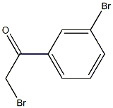 2-bromo-1-(3-bromophenyl)ethan-1-one Struktur