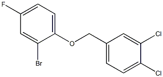 2-bromo-1-[(3,4-dichlorophenyl)methoxy]-4-fluorobenzene Struktur