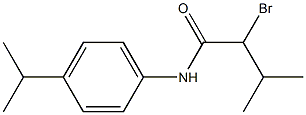 2-bromo-3-methyl-N-[4-(propan-2-yl)phenyl]butanamide Struktur