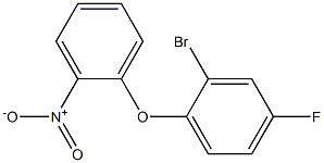 2-bromo-4-fluoro-1-(2-nitrophenoxy)benzene Struktur