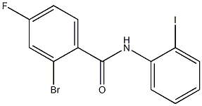 2-bromo-4-fluoro-N-(2-iodophenyl)benzamide Struktur