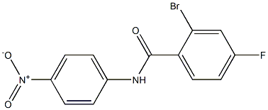 2-bromo-4-fluoro-N-(4-nitrophenyl)benzamide Struktur