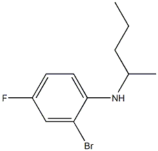 2-bromo-4-fluoro-N-(pentan-2-yl)aniline Struktur