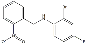 2-bromo-4-fluoro-N-[(2-nitrophenyl)methyl]aniline Struktur