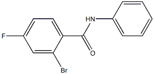 2-bromo-4-fluoro-N-phenylbenzamide Struktur