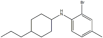 2-bromo-4-methyl-N-(4-propylcyclohexyl)aniline Struktur