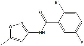 2-bromo-5-fluoro-N-(5-methylisoxazol-3-yl)benzamide Struktur