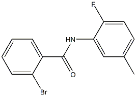 2-bromo-N-(2-fluoro-5-methylphenyl)benzamide Struktur