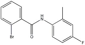 2-bromo-N-(4-fluoro-2-methylphenyl)benzamide Struktur