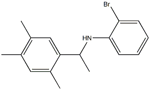 2-bromo-N-[1-(2,4,5-trimethylphenyl)ethyl]aniline Struktur