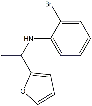 2-bromo-N-[1-(furan-2-yl)ethyl]aniline Struktur