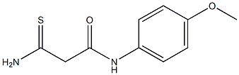 2-carbamothioyl-N-(4-methoxyphenyl)acetamide Struktur