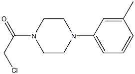 2-chloro-1-[4-(3-methylphenyl)piperazin-1-yl]ethan-1-one Struktur