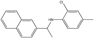 2-chloro-4-methyl-N-[1-(naphthalen-2-yl)ethyl]aniline Struktur