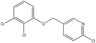 2-chloro-5-(2,3-dichlorophenoxymethyl)pyridine Struktur