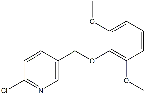 2-chloro-5-(2,6-dimethoxyphenoxymethyl)pyridine Struktur