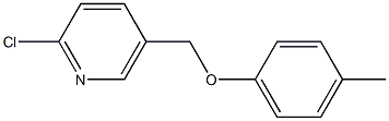 2-chloro-5-(4-methylphenoxymethyl)pyridine Struktur