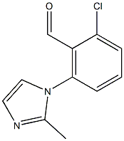 2-chloro-6-(2-methyl-1H-imidazol-1-yl)benzaldehyde Struktur