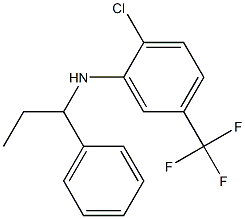 2-chloro-N-(1-phenylpropyl)-5-(trifluoromethyl)aniline Struktur