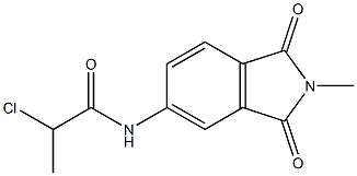 2-chloro-N-(2-methyl-1,3-dioxo-2,3-dihydro-1H-isoindol-5-yl)propanamide Struktur