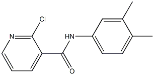 2-chloro-N-(3,4-dimethylphenyl)pyridine-3-carboxamide Struktur