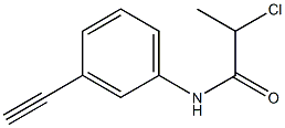 2-chloro-N-(3-ethynylphenyl)propanamide Struktur