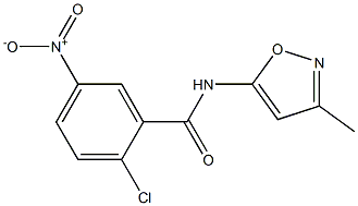 2-chloro-N-(3-methyl-1,2-oxazol-5-yl)-5-nitrobenzamide Struktur