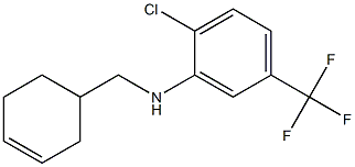 2-chloro-N-(cyclohex-3-en-1-ylmethyl)-5-(trifluoromethyl)aniline Struktur