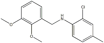 2-chloro-N-[(2,3-dimethoxyphenyl)methyl]-4-methylaniline Struktur